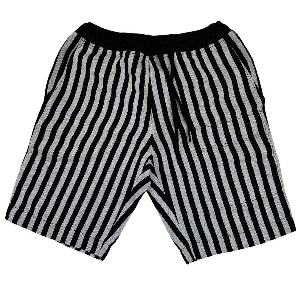 3.1 Phillip Lim Striped Shorts Black White Drawstring‎ Men's M